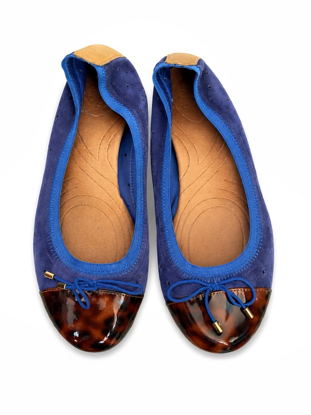 Clarks Blue Leather Ballet Flats – Women’s Size 6.5
